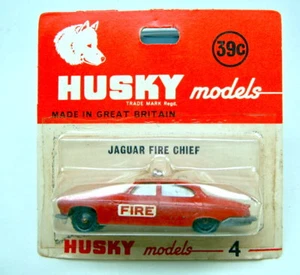 Husky No.4 Jaguar Mk. 10 rot "Fire Chief" top im Blister - Picture 1 of 6
