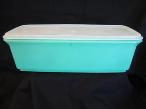 70er Jahre Tupperware grüner Selleriebehälter Nummer 782-7 mit Deckel - Bild 1 von 8