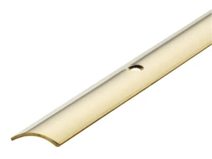 20mm Übergangsprofil Messing massiv poliert, gebohrt (90 oder 100cm lang) - Bild 1 von 1