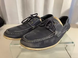 Mocassini da barca Rockport da uomo piatti slip on con lacci V79752 da uomo 9,5 M - Foto 1 di 8