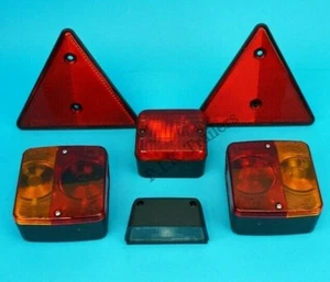 Kit de luces de luz trasera matrícula, niebla y reflectores - remolque y caja para caballos - Imagen 1 de 4