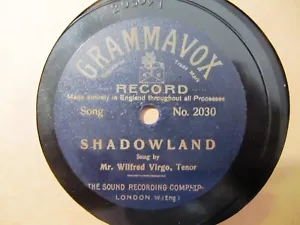 1912 GRAMMAVOX NORMAN WILLIAMS Bass Wilfred VIRGO Still is the Night 2030 2034 - Picture 1 of 2