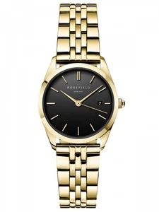 Rosefield ABGSG-A19 The Ace XS orologio da donna oro con quadrante nero e data - Foto 1 di 1