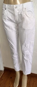 Citizens of Humanity EMERSON SLIM BOYFRIEND White 100% Cotton Soft Jeans-Sz 30 - Picture 1 of 11