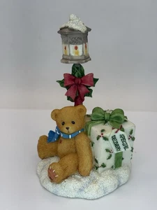 Cherished Teddies 269913 Santa Express Straßenlaterne mit Bär Figur 1997 - Bild 1 von 14