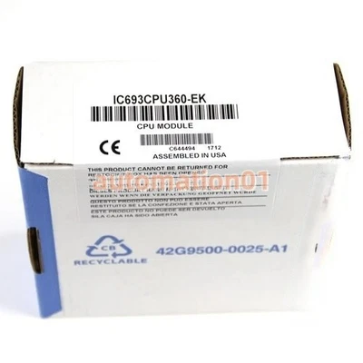 GE FANUC IC693CPU360 CPU Module 240K User Memory NEW - Image 1 of 2