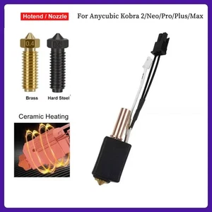 Hotend Kit Upgraded Nozzle For Anycubic Kobra 2/Neo/Pro/Plus/Max 3D Printer Part - Bild 1 von 18