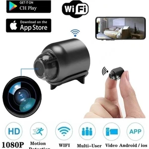 Micro Camera Video Recorder 1080p Video Recorder IP Remote Monitoring WiFi HD - Picture 1 of 7