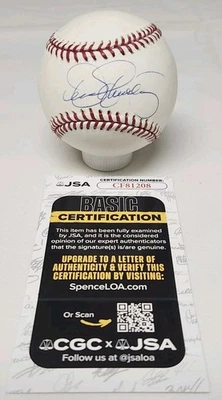 Dennis Eckersley assinado Rawlings oficial Major League beisebol JSA CERTIFICADO DE AUTENTICIDADE BOS A2 - Imagem 1 de 4