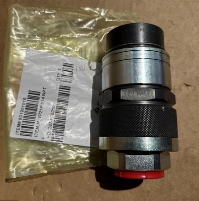 Stucchi VP21 Flat Face Nipple, 1-1/4 in MNPT x 1-1/4 in MNPT, Steel 801901015 - Image 1 of 4