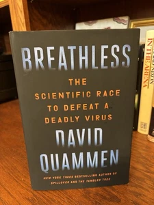 Breathless. David Quammen. 1st HC Ptg  S & S 2022. Fine Unread - Imagen 1 de 6