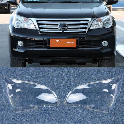 2X For Lexus GX460 2010-2013 2012 Headlight Glass Lens Cover+Sealant Glue 1 pair - Изображение 1 из 4