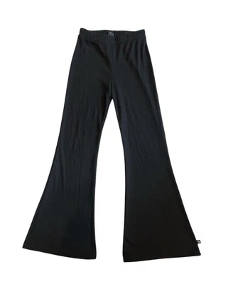 Pantalones acampanados acanalados negros Pixie Lane Tween para niñas talla 14 Foto 1 de 3