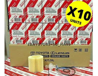 LEXUS SCION OIL FILTER SET OF 10 OEM  04152-YZZA1 - Image 1 of 4
