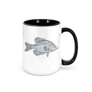 CRAPPIE FISHERMAN COFFEE MUG, Crappie, FISH, WHITE PERCH, SPECKLED Perch Mug - Picture 1 of 12
