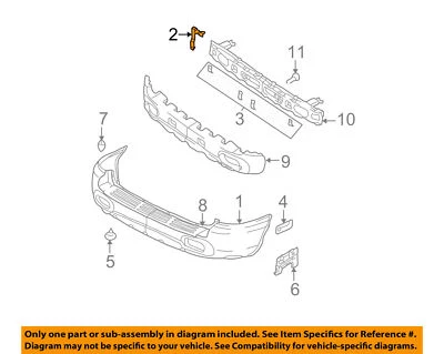 8668226000 NEW HYUNDAI OEM Rear Bumper Cover Support Bracket RH fits Santa Fe  - Image 1 of 3