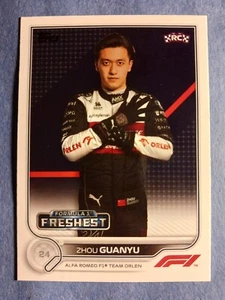 2022 Topps Chrome Formula 1 #200 Zhou Guanyu RC ROOKIE Base Card Alfa Romeo - Picture 1 of 2