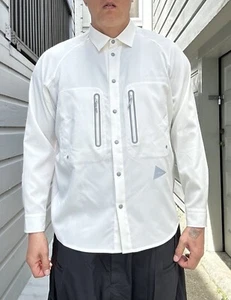 And Wander Tech Long Sleeve Shirt White 3M Reflective Brand New W Tags $327 - Picture 1 of 18