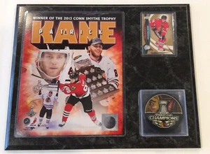 Patrick Kane Stanley Cup 2013 CONN SMYTHE TROPHY Plaque w/CHAMPIONSHIP Puck - Picture 1 of 1