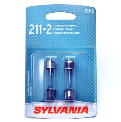 Sylvania Basic 211-2 12.42W Two Bulbs Interior Dome Light Replacement Lamp USA - Image 1 of 4