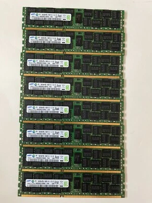 Samsung 128GB (16GBx8) 2Rx4 PC3-10600R DDR3 1333MHz ECC REG RDIMM Server Memory - Image 1 of 2