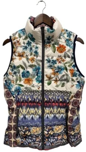 Johnny Was Puffer Vest Womens S Reversible Zip Down Feather - Picture 1 of 8