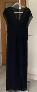 Precioso Vestido de Noche Largo Negro Amanda Wakeley Elements Nuevo Reino Unido 10 - Imagen 1 de 11