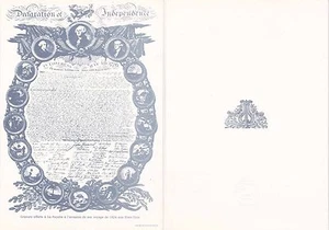 Document Philatélique 1er Jour 12 1976 Déclaration Indépendance - Imagen 1 de 2