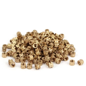 200pcs M4 x 4mm Female Thread Brass Knurled Threaded Insert Embedment Nuts - Picture 1 of 4