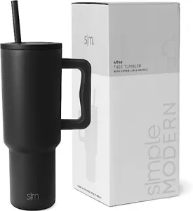 Simple Modern 40 oz Tumbler with Handle and Straw Lid | Insulated Reusable Cup - Picture 1 of 6