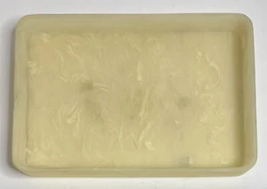 "Bandeja vintage de resina crema mármol martha sturdy Canadá - grande 18"" pieza rara" - Imagen 1 de 8