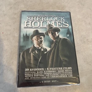 The Adventures of Sherlock Holmes: The Complete Series (DVD, 4-Disc Set) - Foto 1 di 12