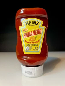 ⚫️ Brand New Exclusive HEINZ Extra Hot Habanero Flavored Ketchup Bottle 14oz - Picture 1 of 2