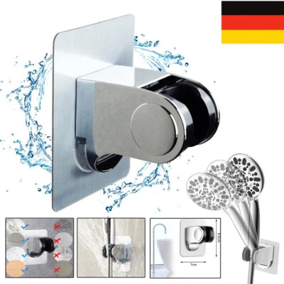 Duschkopfhalter Selbstklebend Wandbrausehalter Halterung Ohne Bohren Verstellbar - Bild 1 von 4