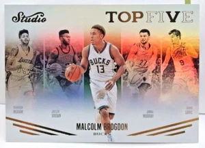Malcolm Brogdon 2016-17 Panini Studio Oberteil 5 Einsatz RC #TOP2 - Master Case - Bild 1 von 2