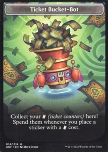 TICKET BUCKET-BOT TOKEN 014/014 UNFINITY MTG MAGIC NM (yourdeckbuilder) - Picture 1 of 1
