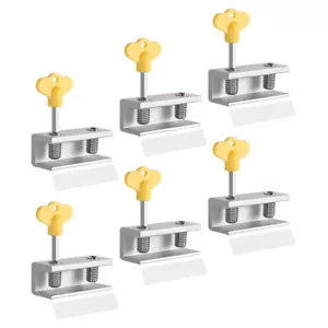 6pcs Sliding Window Locks Window Security Stoppers Door Locks Metal Window - Picture 1 of 12