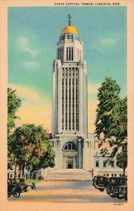 State Capitol Tower, Lincoln Nebraska Vintage PC - Picture 1 of 2