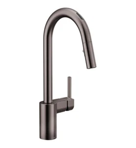 Grifo de cocina de arco alto montado en la cubierta de una manija MOEN 7565EVBLS Align - Imagen 1 de 1