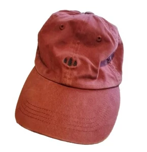 Maroon Vintage Style Peaked Cap With 3 Tree Logo - Picture 1 of 4