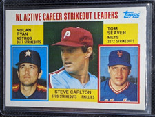 1984 Topps #707 Steve Carlton/Nolan Ryan/Tom Seaver LL NMMT+