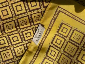 Tuch Chaloc Seide reine % 100 Seide 44x44 Ohne Etikett - Bild 1 von 6
