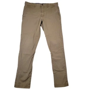 Banana Republic Men's Mason Chino Pants Sz 33x31 Tan Khaki Career Preppy - Picture 1 of 9
