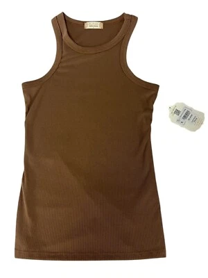 Nueva camiseta sin mangas marrón acanalada sin mangas Altar'd State para mujer talla S camel informal Foto 1 de 4