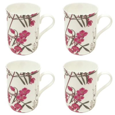 4x Maxwell & Williams Botanic Mug Boronia Drink/Hot/Cold 300ml Gift Boxed Pink - image 1 of 3