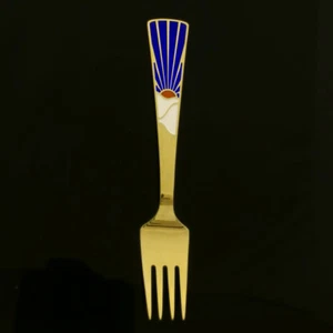 Danish Gilded Christmas Fork, 1995 - A. Michelsen - Picture 1 of 1