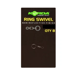 Korda Ring Swivels Size 8 Wirbel mit felxiblem Ring Gr. 8 Inhalt 8 Stück OVP NEW - Picture 1 of 2