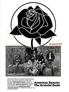 1970 The Grateful Dead "American Beauty" Album Release Industry Promo Ad Print - Picture 1 of 1