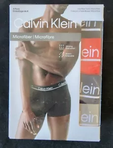 CALVIN KLEIN MICROFIBER 4-PACK LOW RISE MENS TRUNK UNDERWEAR #NP2446O-NWT - Picture 1 of 7