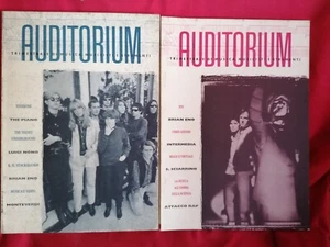 AUDITORIUM Lotto 2 numeri 10 e 11 1994 VELVET UNDERGROUND BRIAN ENO XTC etc - Picture 1 of 2